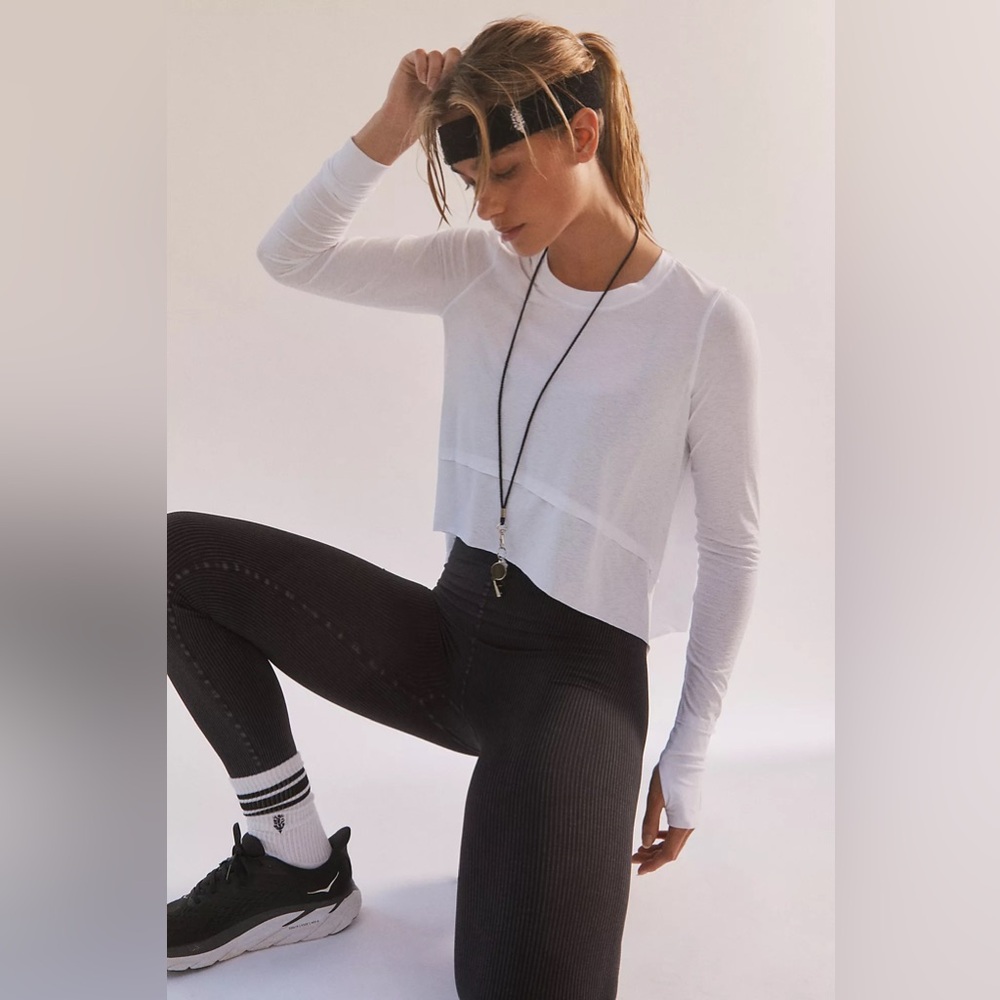 FREE PEOPLE | ✨NEW✨ Tempo Long Sleeve Tee in Optic White